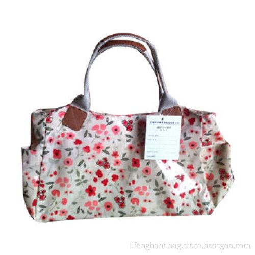 Fabric Handbag, Fashionable Design, Flower Pattern